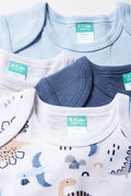 4 Pack Long Sleeve Vests Blue (1)