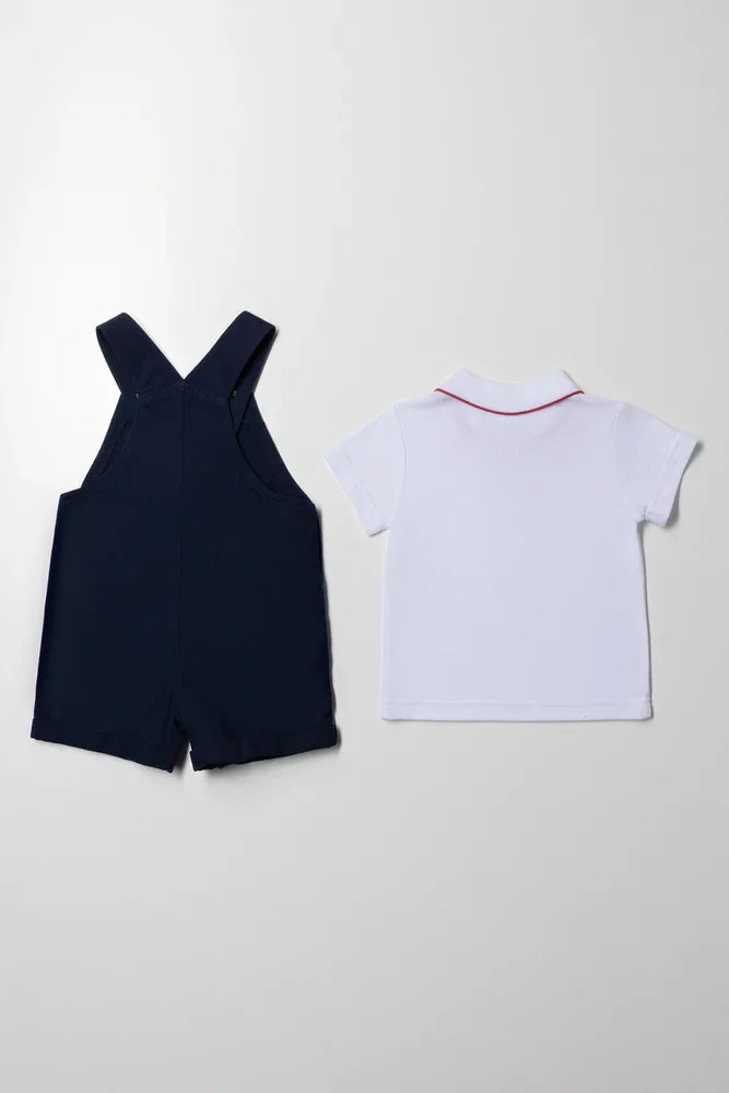 Golfer Dungaree Set Navy (3)