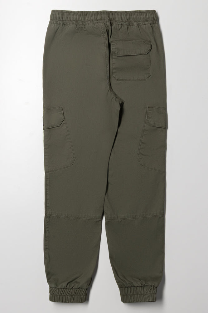 Cargo Jogger Pants Green (3)