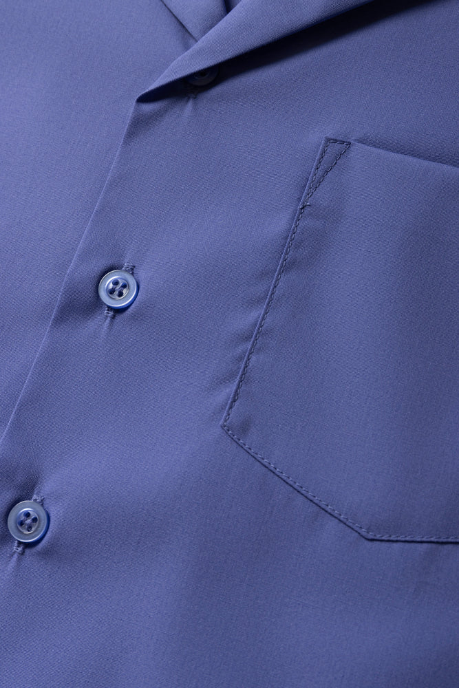 Primary School Short Sleeve Shirt Blue