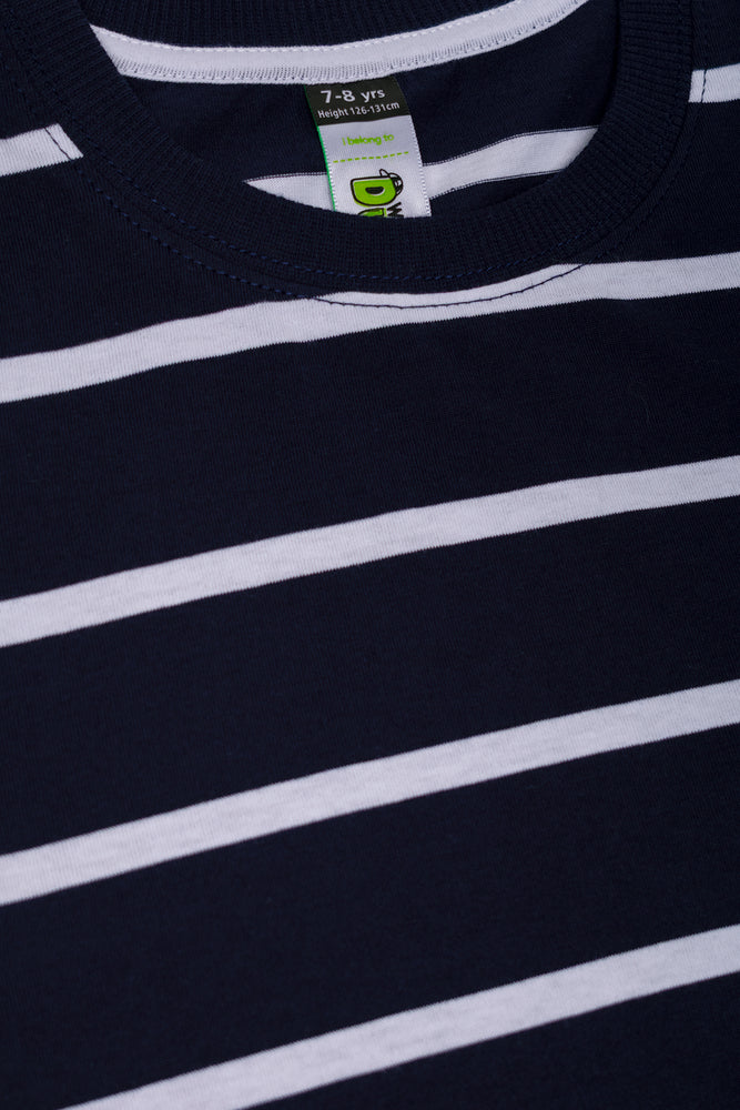 Short Sleeve Stripe T-Shirt Navy