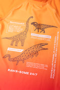 Ombre Dinosaur Swimsuit Orange (1)