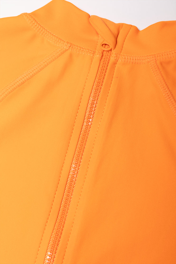 Ombre Dinosaur Swimsuit Orange (2)