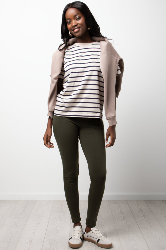 Wide Waist Leggings Green