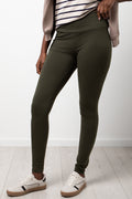 Wide Waist Leggings Green (1)