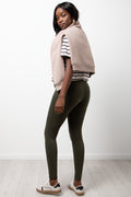 Wide Waist Leggings Green (3)