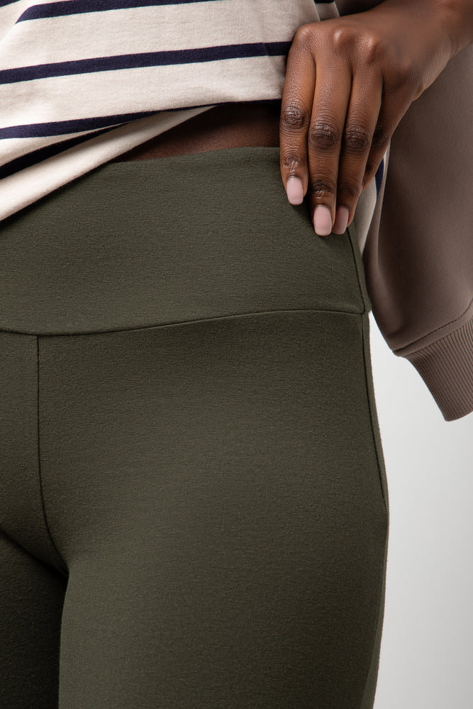 Wide Waist Leggings Green (4)
