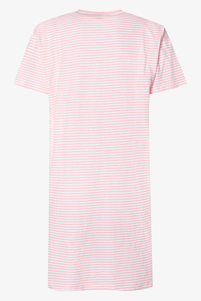 Brunch Babe Stripe Sleepshirt Pink