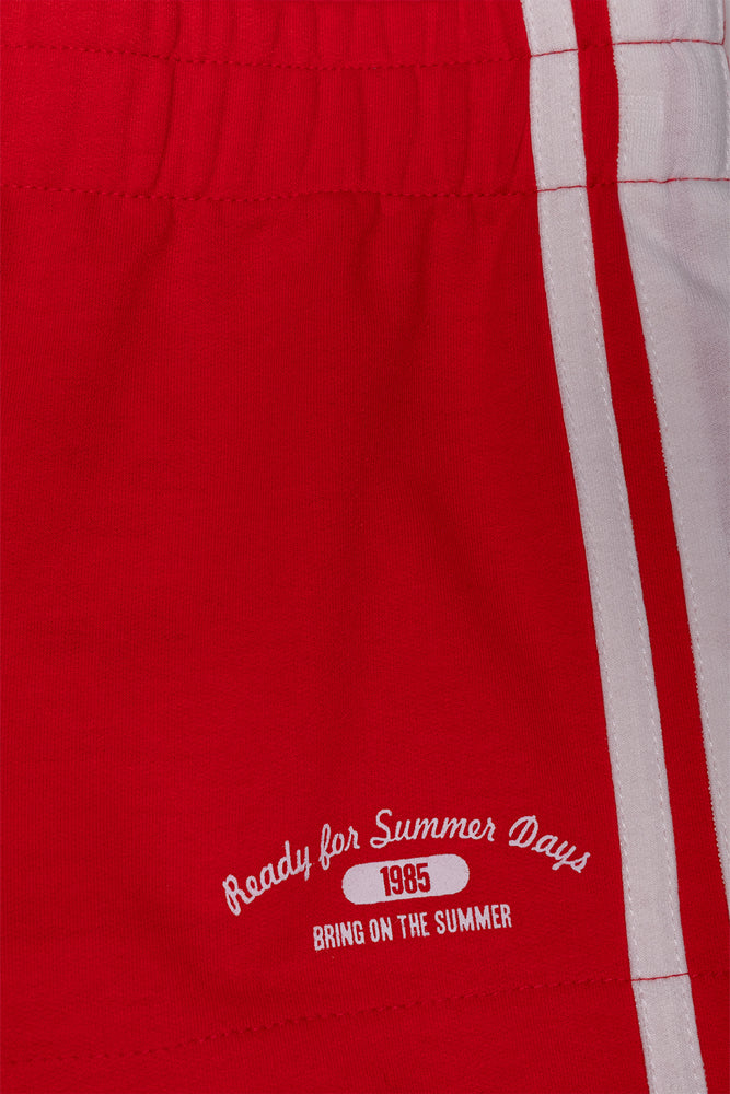Knit Shorts Red