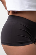 3 Pack Seamfree Boyleg Panties Dark Grey, Blue And Natural (3)