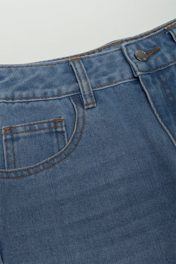 Denim Shorts Mid Blue