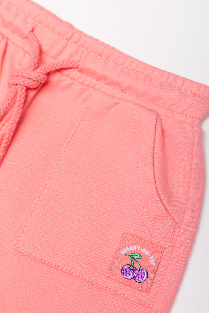 Fleece Shorts Pink