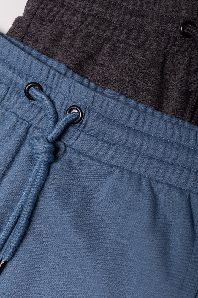 2 Pack Shorts Blue And Dark Grey