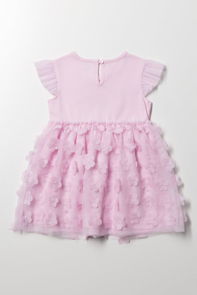 Minnie Mouse Tulle Flower Dress Pink (2)