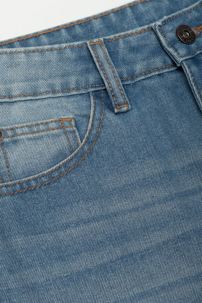 Baggy Cargo Denim Jeans Blue