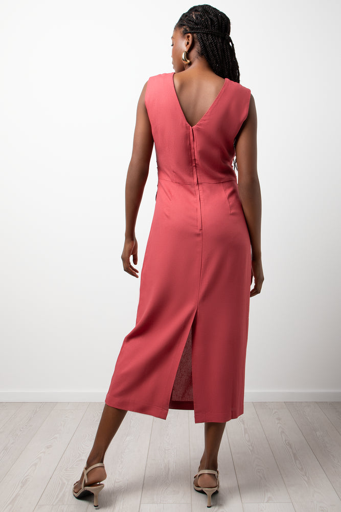 Midi Dress Rose Pink (2)