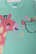 Giraffe Romper Green (1)