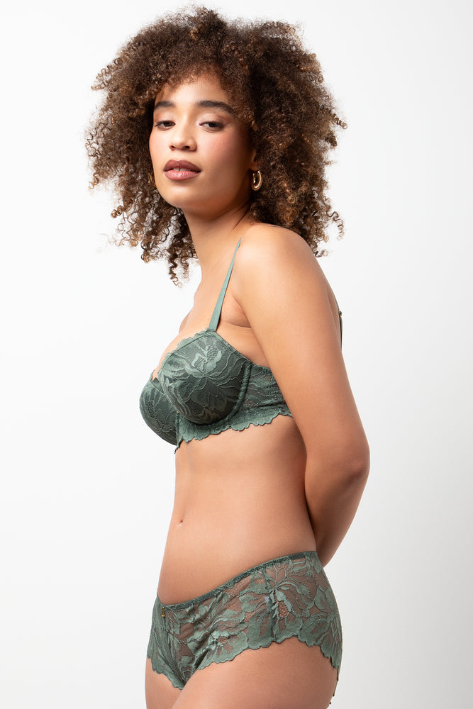 3 Pack Lace Boyleg Green And Natural (2)