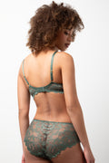3 Pack Lace Boyleg Green And Natural (3)