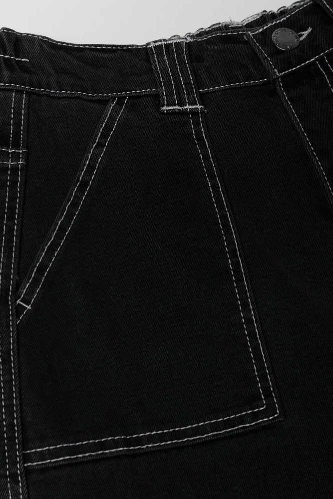 Cargo Denim Jeans Black