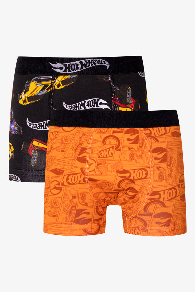 Hot Wheels 2 Pack Boxers Black And Orange