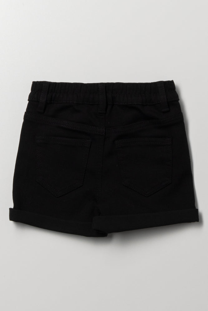 Denim Shorts Black (2)