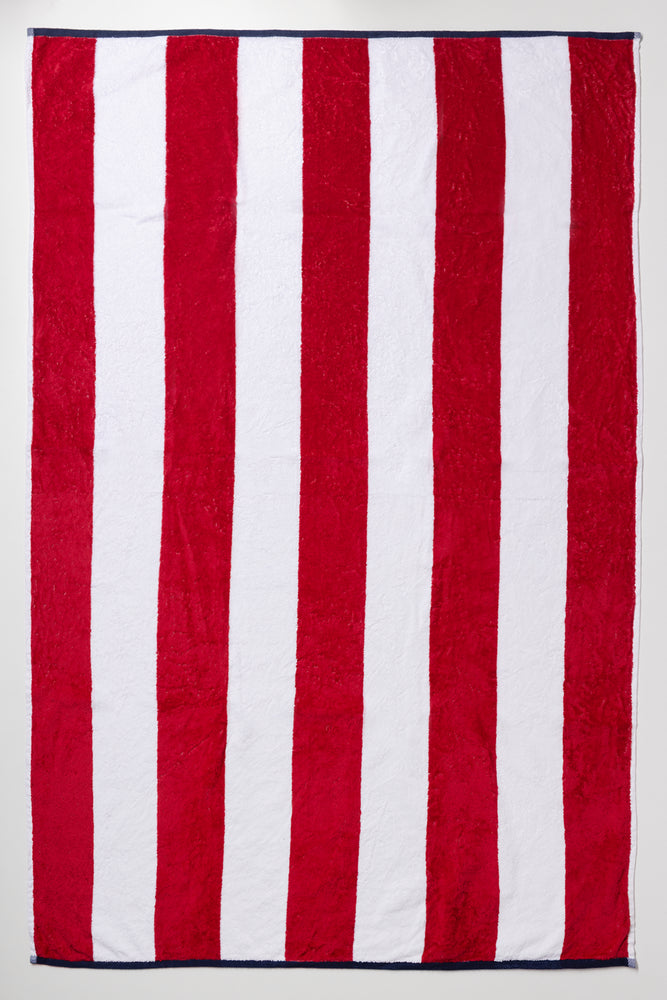 Stripe Beach Towel Pink