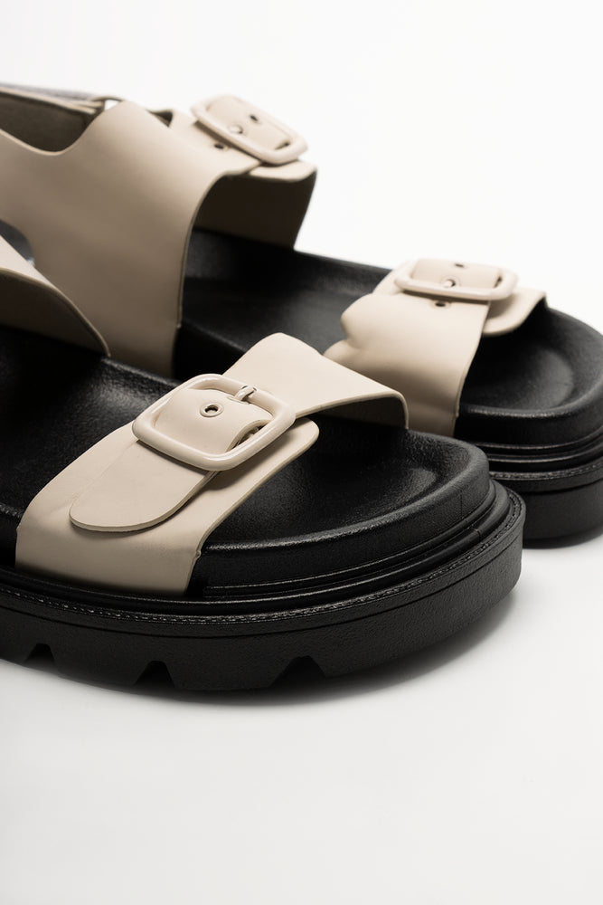 Double Buckle Sandals Natural (2)
