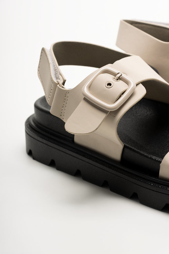 Double Buckle Sandals Natural (3)