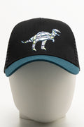 Dino Badge Peak Cap Black