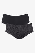 2 Pack Leopard Print Bonded Boyleg Black (1)