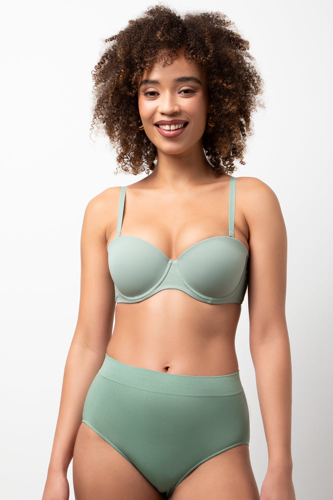 3 Pack Seamfree Briefs Green And Grey