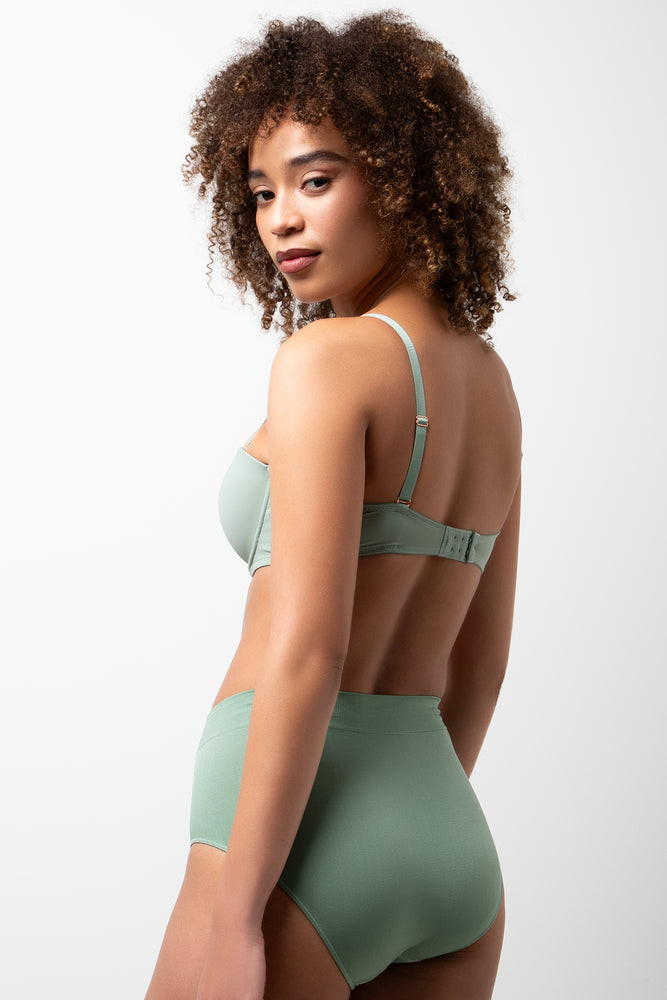 3 Pack Seamfree Briefs Green And Grey (3)