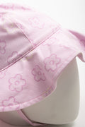 Wide Brim Floral Hat Pink (2)