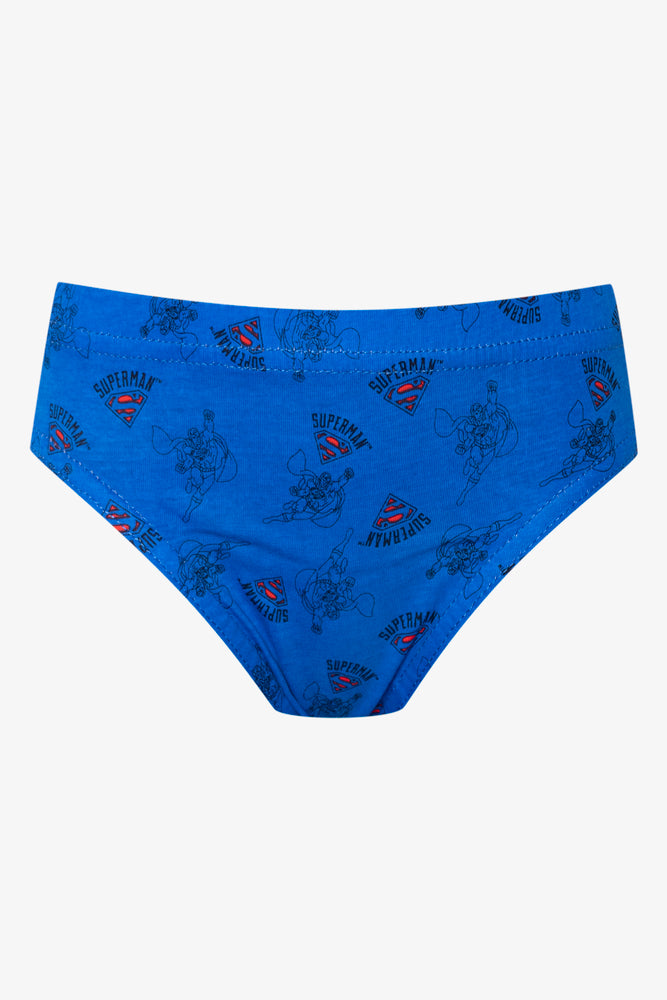 Superman 3 Pack Briefs Red, Blue And Grey (3)