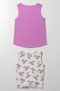 2 Pack Vests Purple And Cream (2)