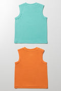 2 Pack Vests Blue And Orange (2)