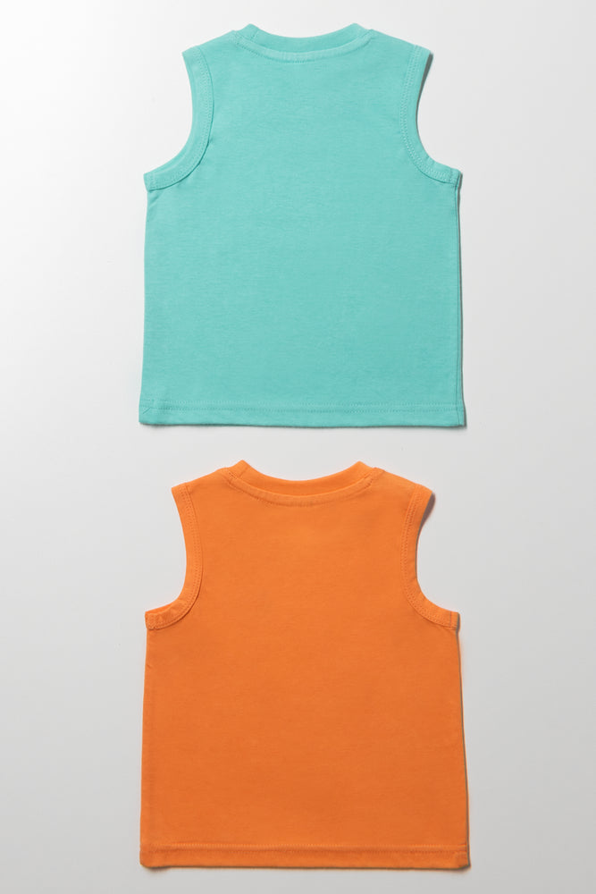2 Pack Vests Blue And Orange (2)