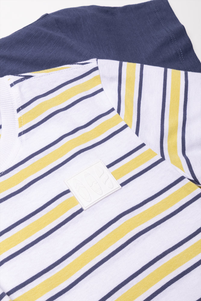2 Pack T-Shirts White And Navy