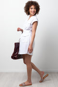Utility Shirt Dress White (1)