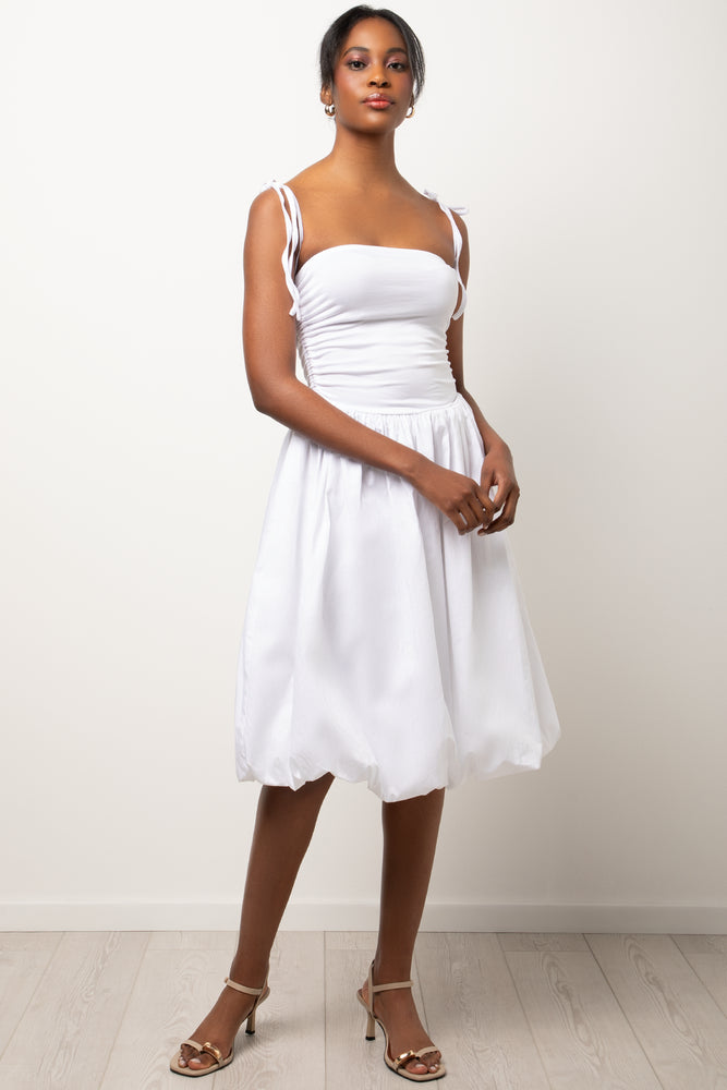Bubble Dress White