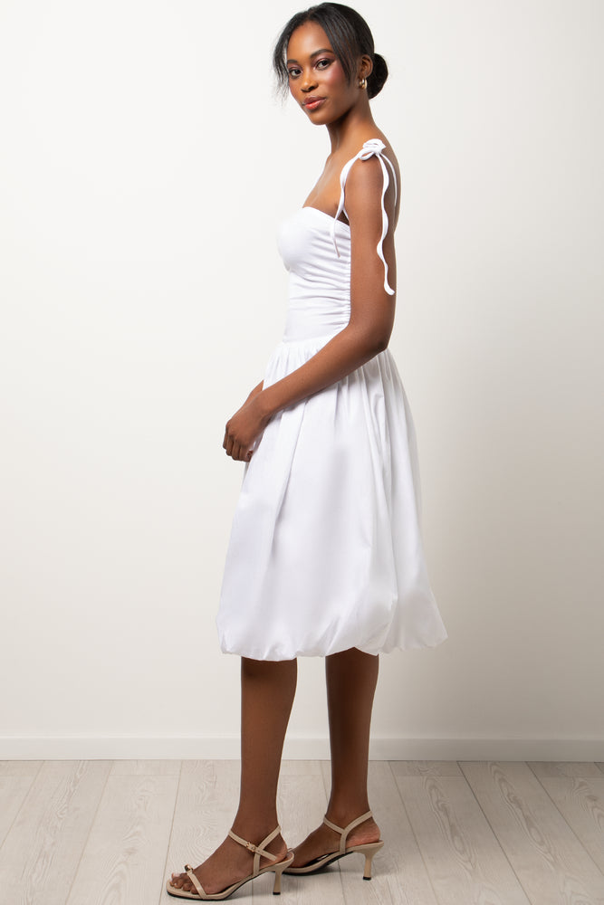 Bubble Dress White