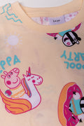 Peppa Pig Drop Waist Dress Yellow (1)