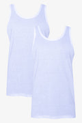 2 Pack Vests White