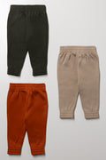 3 Pack Trackpants Green, Natural And Rust (2)