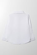 Long Sleeve Linen Shirt White (3)