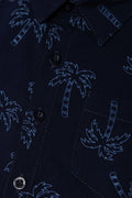 Short Sleeve Palms Shirt Navy (1)