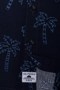 Short Sleeve Palms Shirt Navy (2)