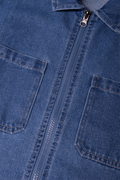 Long Sleeve Denim Shirt Blue (1)