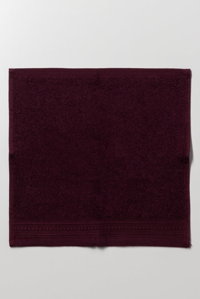 Face Cloth Burgundy